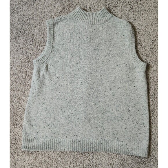 Christopher & Banks Womens Sweater Vest Full zip Size Large Gray - Picture 2 of 5